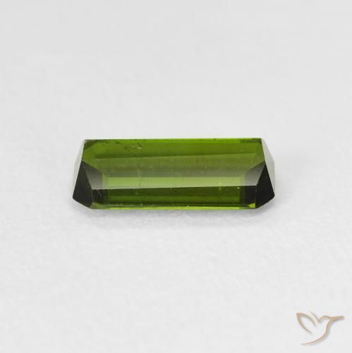 Tormalina Verde giallastro naturale da 0.78 ct, Ottagonale / Taglio smeraldo, VS