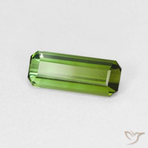 Tormalina Verde foresta naturale da 0.88 ct, Ottagonale / Taglio smeraldo, VVS-VS