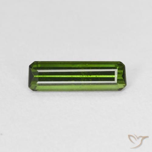 Tormalina Verde scuro naturale da 0.92 ct, Ottagonale / Taglio smeraldo, VS
