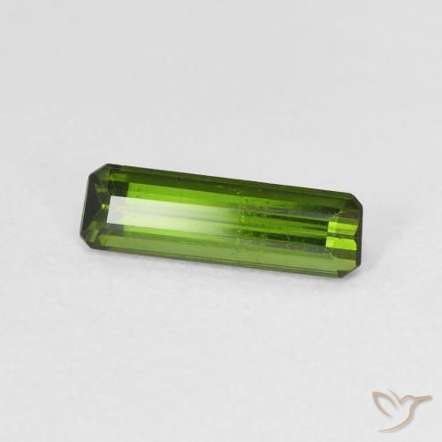 Tormalina Verde scuro naturale da 0.92 ct, Ottagonale / Taglio smeraldo, VS