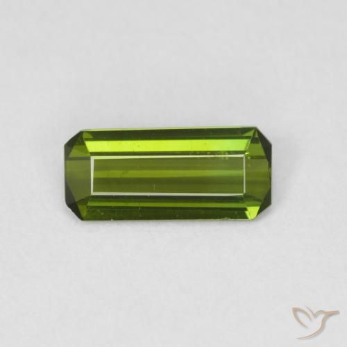 0.78ct Naturale Verde foresta Tormalina, Taglio smeraldo, VVS-VS