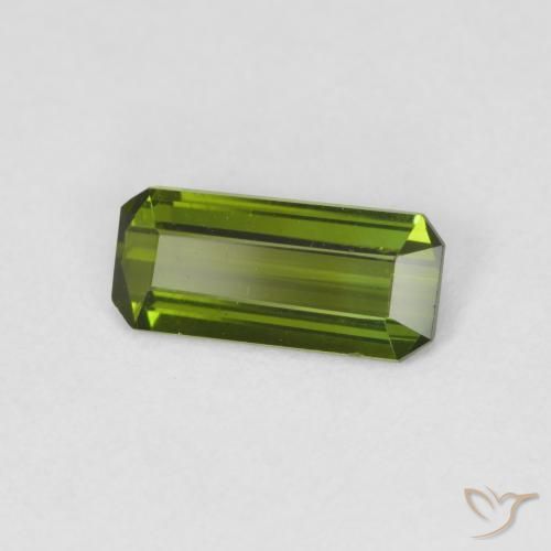 Tormalina Verde foresta naturale da 0.78 ct, Ottagonale / Taglio smeraldo, VVS-VS