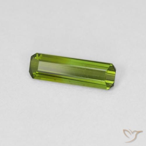 Tormalina Verde foresta naturale da 0.83 ct, Ottagonale / Taglio smeraldo, VVS-VS