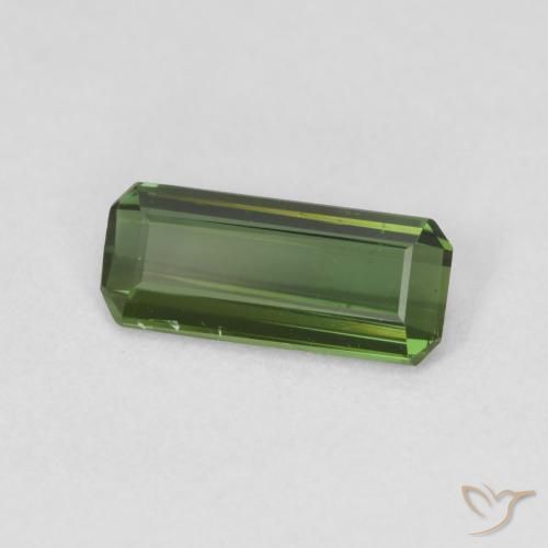 Tormalina Verde giallastro naturale da 1.00 ct, Ottagonale / Taglio smeraldo, VVS