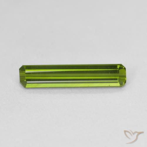 Tormalina Verde medio naturale da 1.36 ct, Ottagonale / Taglio smeraldo, VVS-VS