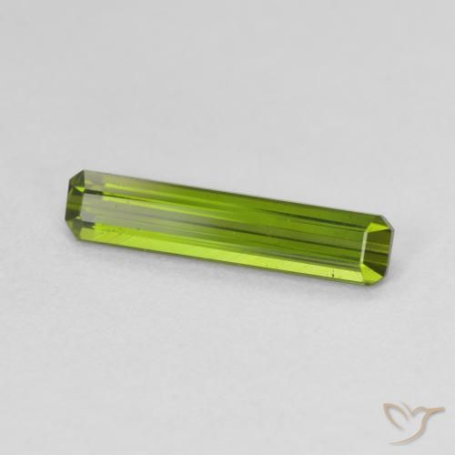 Tormalina Verde medio naturale da 1.36 ct, Ottagonale / Taglio smeraldo, VVS-VS