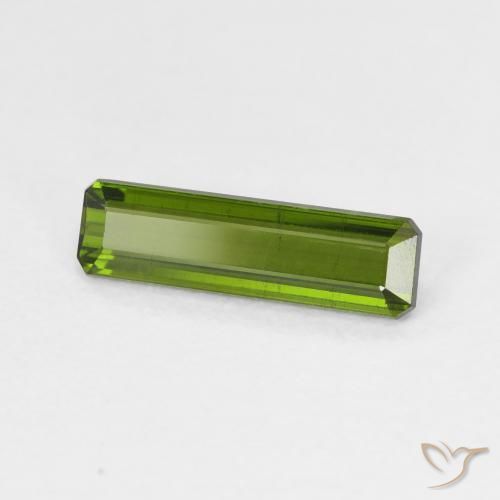 Tormalina Verde foresta naturale da 1.33 ct, Ottagonale / Taglio smeraldo, VVS-VS