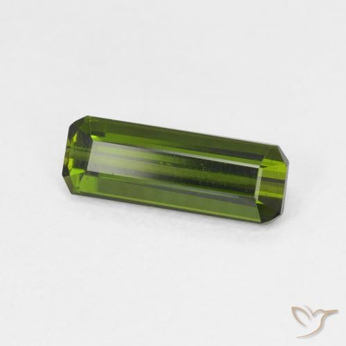 Tormalina Verde giallastro naturale da 1.15 ct, Ottagonale / Taglio smeraldo, VVS-VS