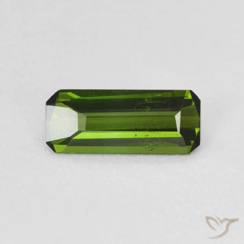 Tormalina Verde medio naturale da 0.69 ct, Ottagonale / Taglio smeraldo, VS