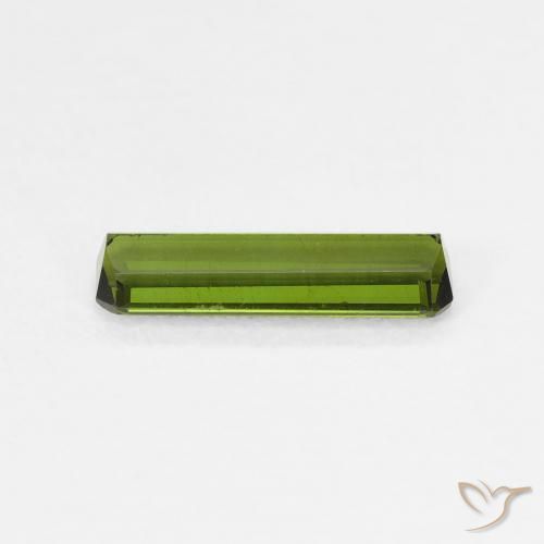 Tormalina Verde scuro naturale da 0.74 ct, Ottagonale / Taglio smeraldo, VVS-VS