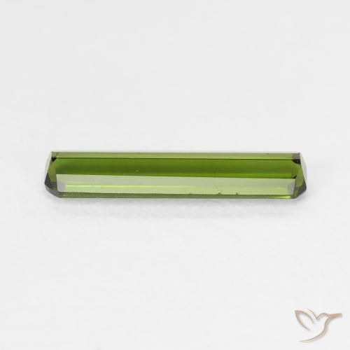 Tormalina Verde scuro naturale da 1.06 ct, Ottagonale / Taglio smeraldo, VVS-VS