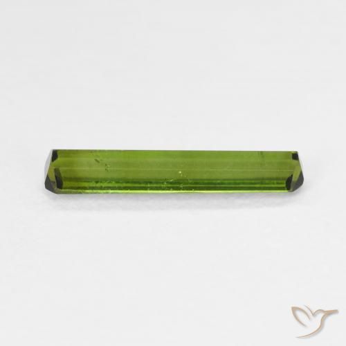 Tormalina Verde medio naturale da 0.85 ct, Ottagonale / Taglio smeraldo, VVS-VS