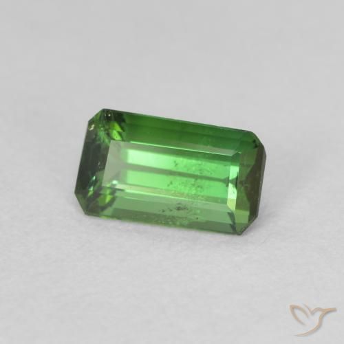 Tormalina Verde marroncino naturale da 0.78 ct, Ottagonale / Taglio smeraldo, VS