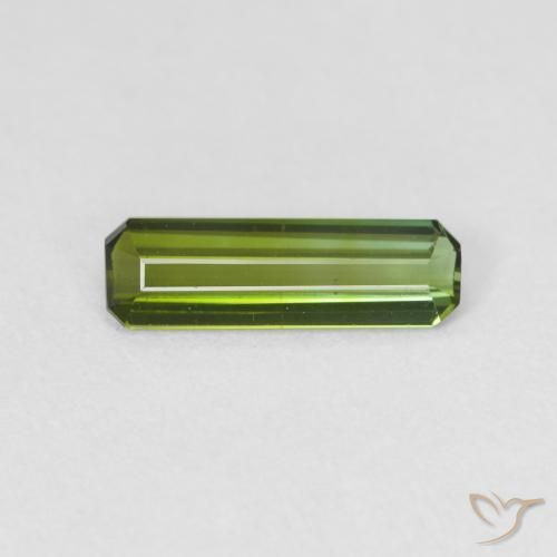 0.69ct Naturale Verde medio Tormalina, Taglio smeraldo, VS