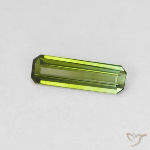 Tormalina Verde medio naturale da 0.69 ct, Ottagonale / Taglio smeraldo, VS