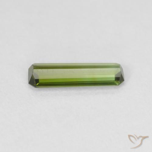 Tormalina Verde medio naturale da 0.69 ct, Ottagonale / Taglio smeraldo, VS