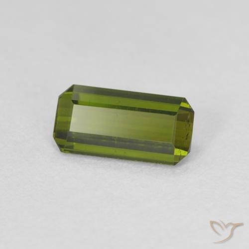 Tormalina Verde foresta naturale da 0.84 ct, Ottagonale / Taglio smeraldo, VS