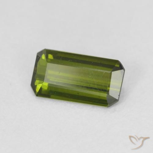 Tormalina Verde foresta naturale da 0.72 ct, Ottagonale / Taglio smeraldo, VS