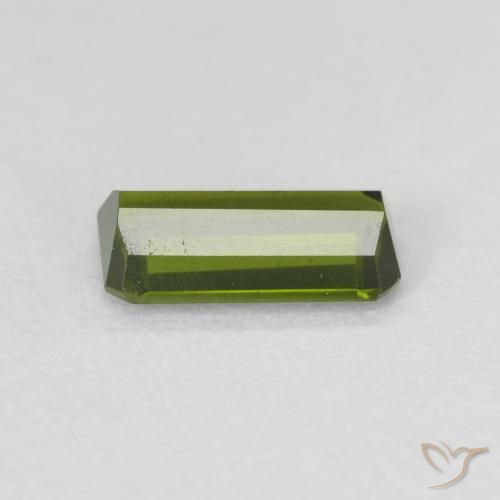 Tormalina Verde foresta naturale da 0.72 ct, Ottagonale / Taglio smeraldo, VS