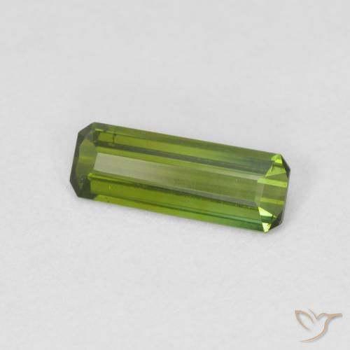 Tormalina Verde caldo naturale da 0.83 ct, Ottagonale / Taglio smeraldo, VS