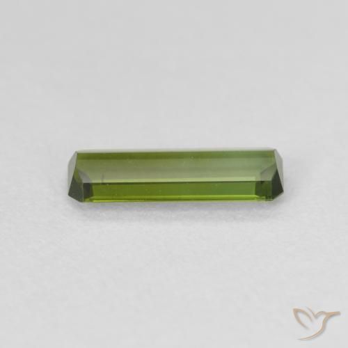 Tormalina Verde caldo naturale da 0.83 ct, Ottagonale / Taglio smeraldo, VS