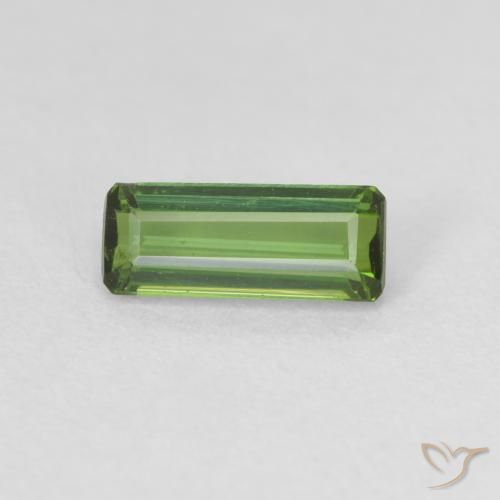 0.83ct Naturale Verde scuro Tormalina, Taglio smeraldo, VS