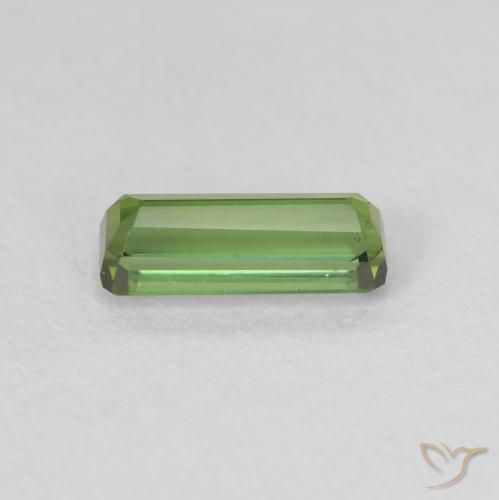 Tormalina Verde scuro naturale da 0.83 ct, Ottagonale / Taglio smeraldo, VS