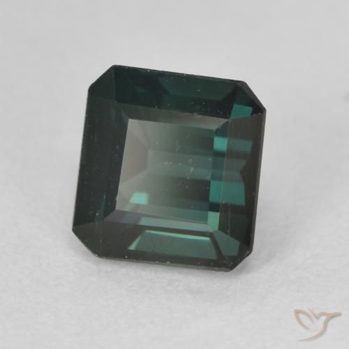 Tormalina Verde bluastro naturale da 1.43 ct, Ottagonale / Taglio smeraldo, VS