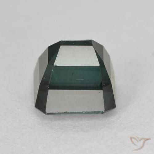 Tormalina Verde bluastro naturale da 1.43 ct, Ottagonale / Taglio smeraldo, VS