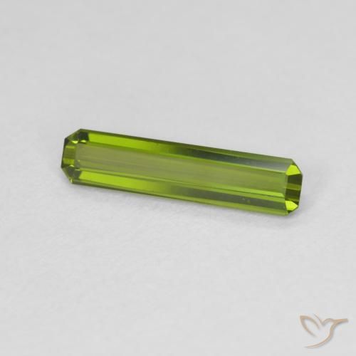 Tormalina Verde medio naturale da 0.86 ct, Ottagonale / Taglio smeraldo, VVS-VS