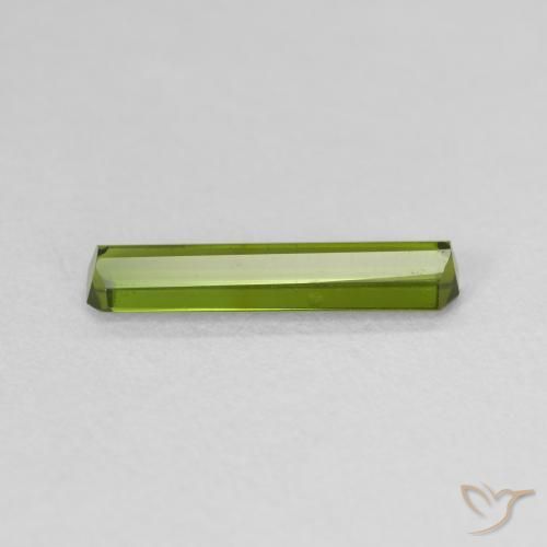 Tormalina Verde medio naturale da 0.86 ct, Ottagonale / Taglio smeraldo, VVS-VS