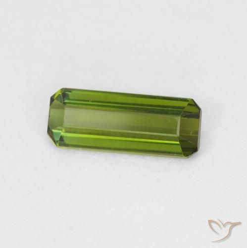 Tormalina Verde scuro naturale da 0.70 ct, Ottagonale / Taglio smeraldo, VVS