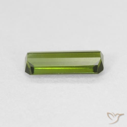 Tormalina Verde scuro naturale da 0.70 ct, Ottagonale / Taglio smeraldo, VVS
