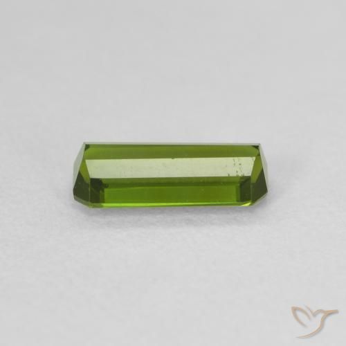 Tormalina Verde scuro naturale da 0.86 ct, Ottagonale / Taglio smeraldo, VVS