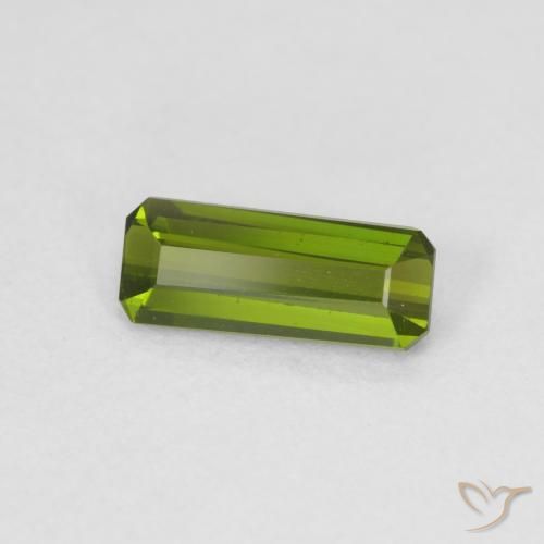 Tormalina Verde giallastro naturale da 0.77 ct, Ottagonale / Taglio smeraldo, VVS