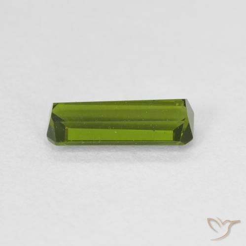 Tormalina Verde giallastro naturale da 0.77 ct, Ottagonale / Taglio smeraldo, VVS