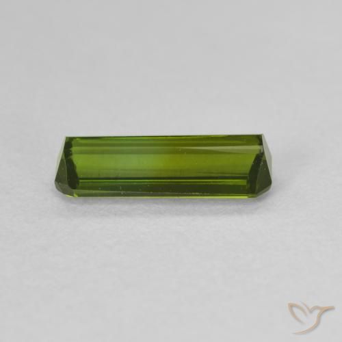 Tormalina Verde giallastro naturale da 0.98 ct, Ottagonale / Taglio smeraldo, VVS