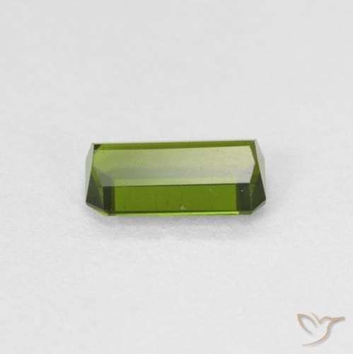 Tormalina Verde giallastro naturale da 0.91 ct, Ottagonale / Taglio smeraldo, VVS