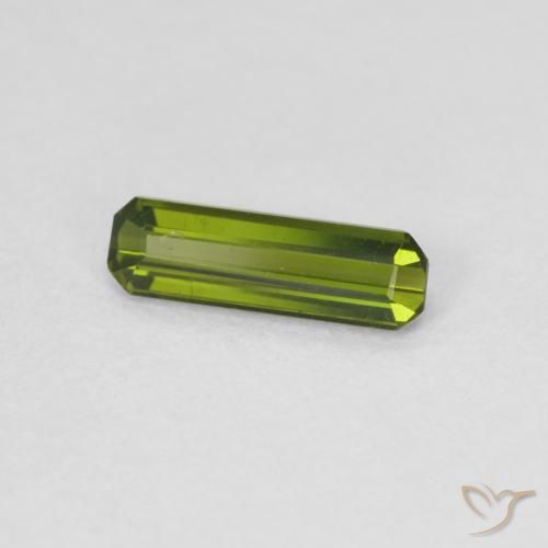 Tormalina Verde caldo naturale da 0.55 ct, Ottagonale / Taglio smeraldo, VVS-VS