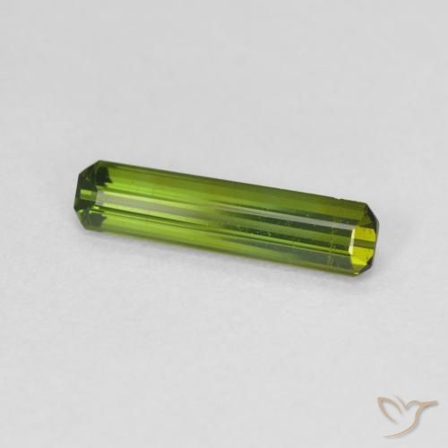 Tormalina Verde scuro naturale da 0.86 ct, Ottagonale / Taglio smeraldo, VVS-VS