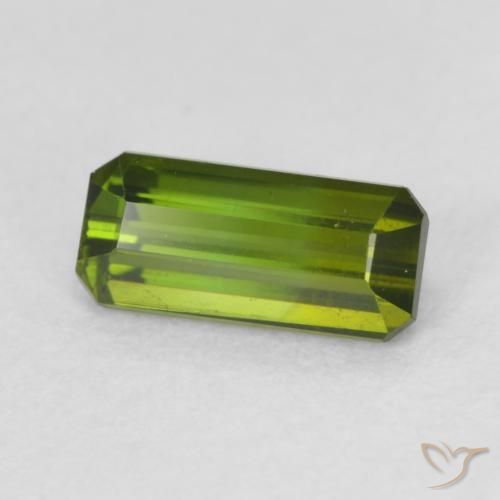 Tormalina Verde medio naturale da 0.78 ct, Ottagonale / Taglio smeraldo, VVS-VS