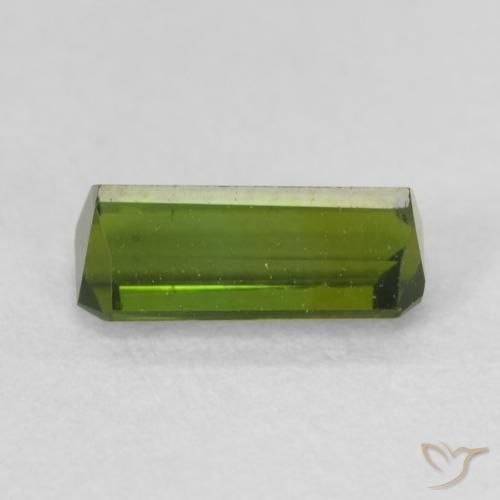 Tormalina Verde medio naturale da 0.78 ct, Ottagonale / Taglio smeraldo, VVS-VS