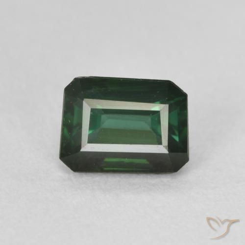 Tormalina Fresco verde foresta naturale da 0.95 ct, Ottagonale / Taglio smeraldo, VVS-VS