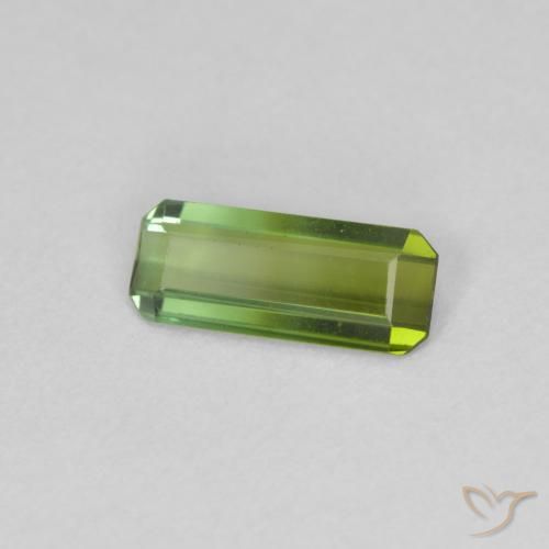 Tormalina Verde medio naturale da 0.70 ct, Ottagonale / Taglio smeraldo, VVS
