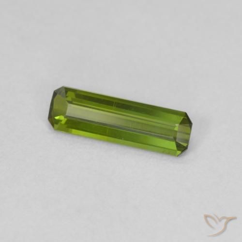 Tormalina Verde giallastro naturale da 0.67 ct, Ottagonale / Taglio smeraldo, VVS