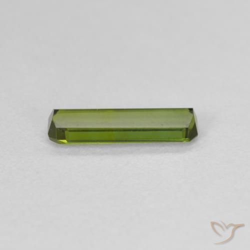 Tormalina Verde giallastro naturale da 0.67 ct, Ottagonale / Taglio smeraldo, VVS