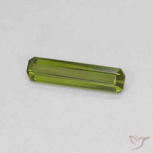 Tormalina Verde scuro naturale da 0.66 ct, Ottagonale / Taglio smeraldo, VVS