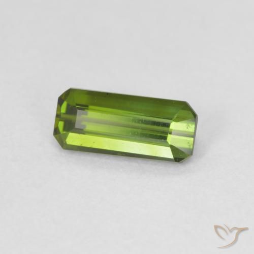 Tormalina Verde giallastro naturale da 0.66 ct, Ottagonale / Taglio smeraldo, VVS