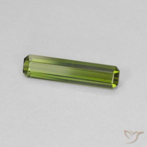 Tormalina Verde medio naturale da 0.81 ct, Ottagonale / Taglio smeraldo, VVS
