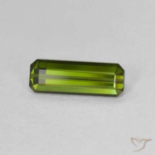 Tormalina Verde medio naturale da 1.11 ct, Ottagonale / Taglio smeraldo, VVS